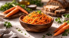 Insalata di carote, aromatica e succosa: un condimento semplice e piccante per esaltare il sapore del piatto