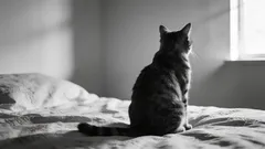 Perché il gatto fissa il vuoto: cosa sente davvero e quando preoccuparsi